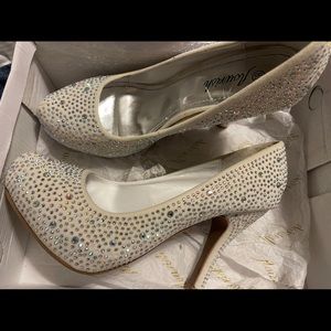 Size 8.5 rhinestone heels